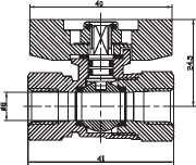1/8-1/4 미니 볼 밸브 ANSI B120.1 600 Wog Brass Ball Valve 소금 밸브