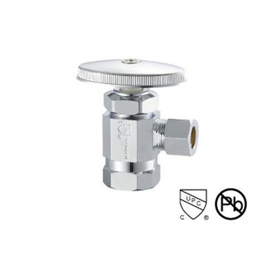 크롬 접착 구리 각 밸브 1/ 2 인치 150 PSI 100g 200 ° F 온도