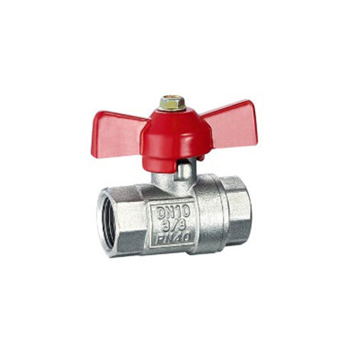 HPb59-1 미니 밸브 볼 밸브 처녀 Ptfe 좌석 구리 볼 밸브 작업 온도 -20C-180C